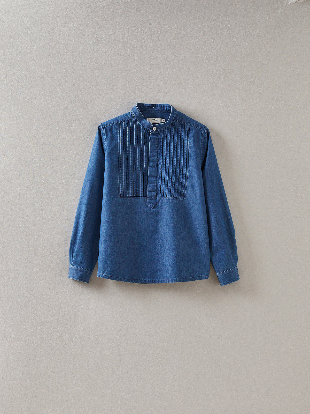 Boy's lightweight occasion wear denim shirt